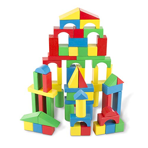 Melissa-Doug-Wooden-Building-Blocks-Set-Developmental-Toy-100-Blocks-in-4-Colors-and-9-Shapes-Great-Gift-for-Girls-and-Boys-Best-for-3-4-5-6-7-and-8-Year-Olds