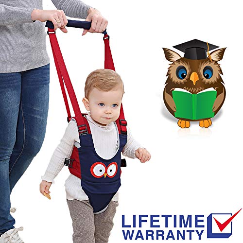 Baby-Walker-Adjustable-Baby-Walking-Harness-Safety-Harnesses-Pulling-and-Lifting-Dual-Use-7-24-Month-Breathable-Stand-Up-Walking-Learning-Helper-for-Infant-Child-Activity-Walker-Blue