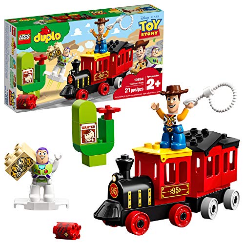 LEGO-DUPLO-Disney-Pixar-Toy-Story-Train-10894-Perfect-for-Preschoolers-Toddler-Train-Set-includes-Toy-Story-Character-favorites-Buzz-Lightyear-and-Woody-21-Pieces